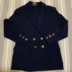 knit jacket with matching knit top